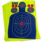 Maxbell 10x Splatter Targets Paper Targets Stickers Adhesive for Outdoor Shooting