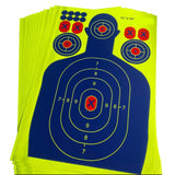 Maxbell 10x Splatter Targets Paper Targets Stickers Adhesive for Outdoor Shooting