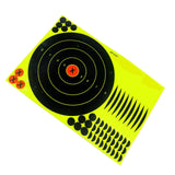 Maxbell 10x Shooting Targets Splatter Reactive Paper Sticker Adhesive Practice Range