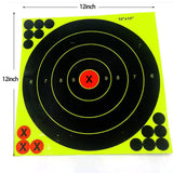 Maxbell 10x Shooting Targets Splatter Reactive Paper Sticker Adhesive Practice Range