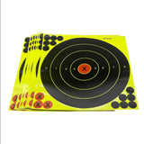 Maxbell 10x Shooting Targets Splatter Reactive Paper Sticker Adhesive Practice Range