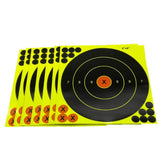 Maxbell 10Pcs 8 inch Shooting Target Paper Stickers Adhesive Splatter for Outdoor