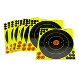 Maxbell 10Pcs 8 inch Shooting Target Paper Stickers Adhesive Splatter for Outdoor