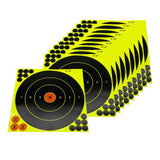 Maxbell 10Pcs 8 inch Shooting Target Paper Stickers Adhesive Splatter for Outdoor