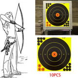 Maxbell 10Pcs 8 inch Shooting Target Paper Stickers Adhesive Splatter for Outdoor