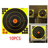 Maxbell 10Pcs 8 inch Shooting Target Paper Stickers Adhesive Splatter for Outdoor