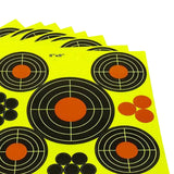 Maxbell 10x 8" Splash Targets Shooting Practice Training Round Target Stickers Aim