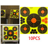 Maxbell 10x 8" Splash Targets Shooting Practice Training Round Target Stickers Aim