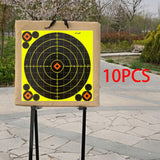 Maxbell 10x 8"x8" Shooting Targets Paper Stickers for Shooting Practice Exercise