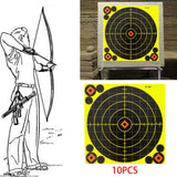 Maxbell 10x 8"x8" Shooting Targets Paper Stickers for Shooting Practice Exercise