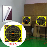 Maxbell 10x 8"x8" Shooting Targets Paper Stickers for Shooting Practice Exercise