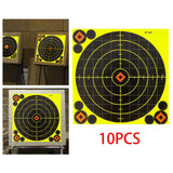 Maxbell 10x 8"x8" Shooting Targets Paper Stickers for Shooting Practice Exercise