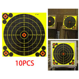 Maxbell 10x 8"x8" Shooting Targets Paper Stickers for Shooting Practice Exercise