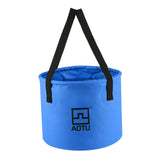 Maxbell Portable Collapsible Bucket Folding Multifunctional Wash Basin for Camping Blue