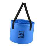 Maxbell Portable Collapsible Bucket Folding Multifunctional Wash Basin for Camping Blue