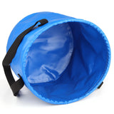 Maxbell Portable Collapsible Bucket Folding Multifunctional Wash Basin for Camping Blue