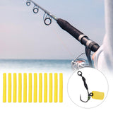 Maxbell Buoyant Fishing Foam Sticks Fishing stick 12 Pieces Dia 8mm for Fishing Yellow