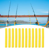 Maxbell Buoyant Fishing Foam Sticks Fishing stick 12 Pieces Dia 8mm for Fishing Yellow