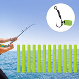 Maxbell Buoyant Fishing Foam Sticks Fishing stick 12 Pieces Dia 8mm for Fishing Green