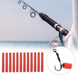 Maxbell Buoyant Fishing Foam Sticks Fishing stick 12 Pieces Dia 8mm for Fishing Red