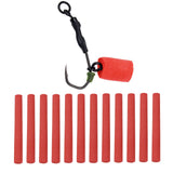 Maxbell Buoyant Fishing Foam Sticks Fishing stick 12 Pieces Dia 8mm for Fishing Red