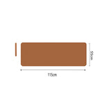 Maxbell Portable Folding Camping Table PU Leather BBQ Desk Mat Outdoor Picnic Pads Light Brown 55x115cm