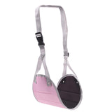 Maxbell Travel Foot Hammock Foot Rest Airplane Footrest for Flight Home Pink