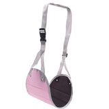 Maxbell Travel Foot Hammock Foot Rest Airplane Footrest for Flight Home Pink