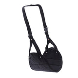 Maxbell Travel Foot Hammock Foot Rest Airplane Footrest for Flight Home Black