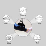 Maxbell Travel Foot Hammock Foot Rest Airplane Footrest for Flight Home Black