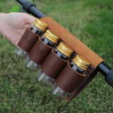 Maxbell Camping Spice Jars Set Condiments Container with Roll Up Bag for Kitchen