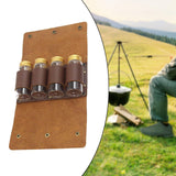 Maxbell Camping Spice Jars Set Condiments Container with Roll Up Bag for Kitchen