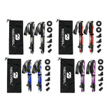 Maxbell 2 Pieces Hiking Poles Alpenstock Lightweight Folding for Kids walking Black