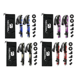 Maxbell 2 Pieces Hiking Poles Alpenstock Lightweight Folding for Kids walking Black