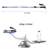 Maxbell 2 Pieces Hiking Poles Alpenstock Lightweight Folding for Kids walking Blue