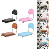 Maxbell Bike Back Seat Pad Rest Cushion Soft with Back Saddle Attachment Cycling Black