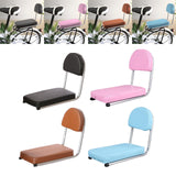 Maxbell Bike Back Seat Pad Rest Cushion Soft with Back Saddle Attachment Cycling Black