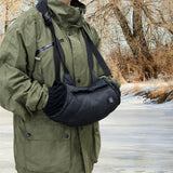 Maxbell Heated Hand Muff USB Electric Heating Hand Warmer Pouch for Hiking Ski Black