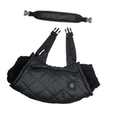 Maxbell Heated Hand Muff USB Electric Heating Hand Warmer Pouch for Hiking Ski Black