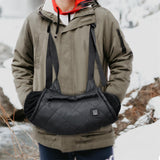 Maxbell Heated Hand Muff USB Electric Heating Hand Warmer Pouch for Hiking Ski Black