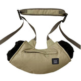 Maxbell Heated Hand Muff USB Electric Heating Hand Warmer Pouch for Hiking Ski Khaki