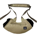 Maxbell Heated Hand Muff USB Electric Heating Hand Warmer Pouch for Hiking Ski Khaki