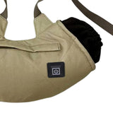 Maxbell Heated Hand Muff USB Electric Heating Hand Warmer Pouch for Hiking Ski Khaki