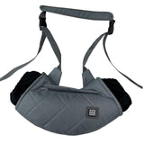 Maxbell Heated Hand Muff USB Electric Heating Hand Warmer Pouch for Hiking Ski Gray