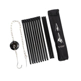 Maxbell Detachable Camping Tripod Hanger Holder Portable for Fishing Hanging Pot BBQ Black