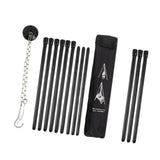 Maxbell Detachable Camping Tripod Hanger Holder Portable for Fishing Hanging Pot BBQ Black