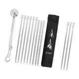 Maxbell Detachable Camping Tripod Hanger Holder Portable for Fishing Hanging Pot BBQ Silver