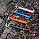 Maxbell Multifunctional Tent Peg Hammer Camping Tool Lightweight Aluminum Alloy Black