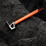 Maxbell Multifunctional Tent Peg Hammer Camping Tool Lightweight Aluminum Alloy Orange