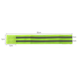 Maxbell Reflective Bands Wristband Reflector Tape Strips for Night Jogging Sports 35cm Green